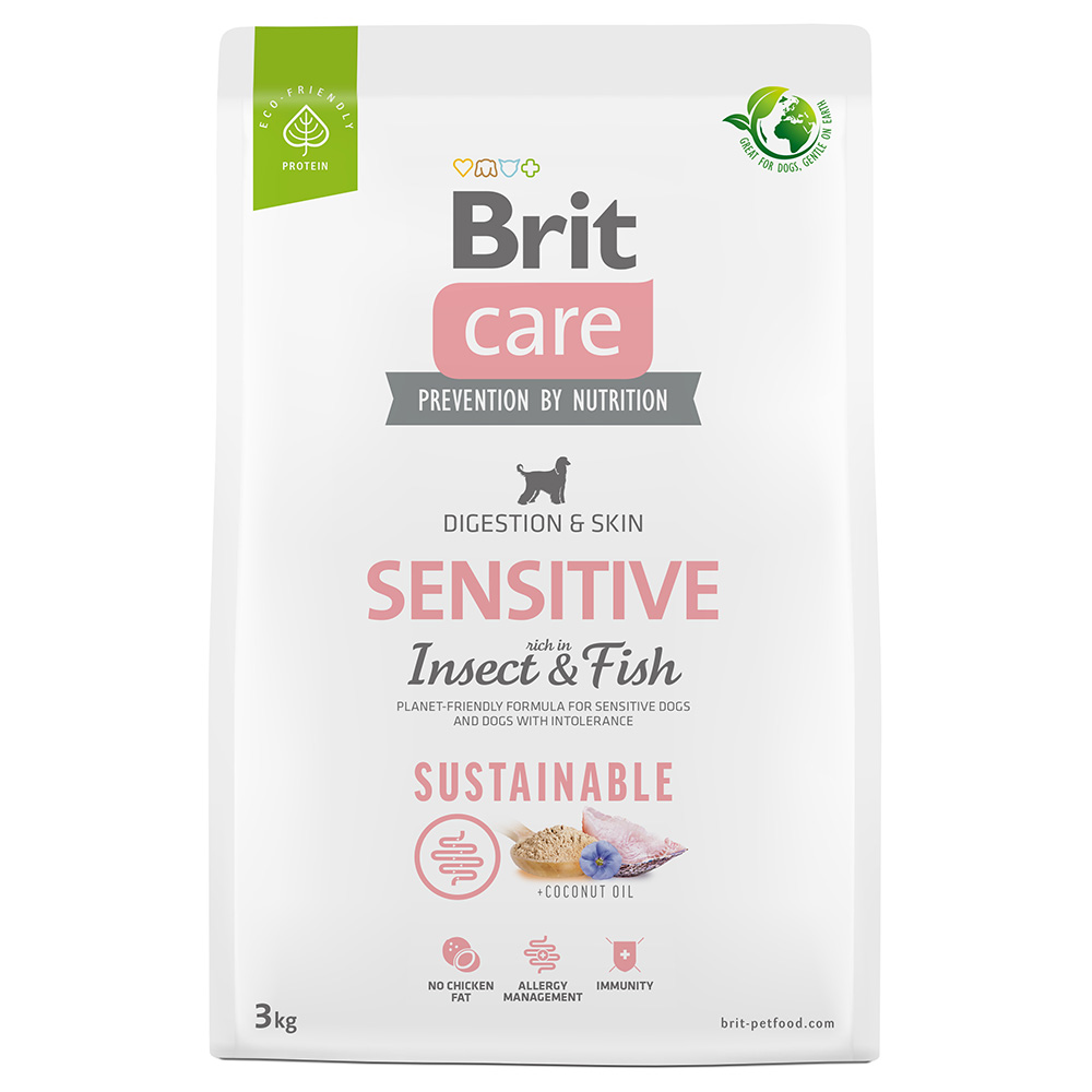 BRIT CARE SENSITIVE PESCADO E INSECTOS. PRESENTACIÓN 3 KG