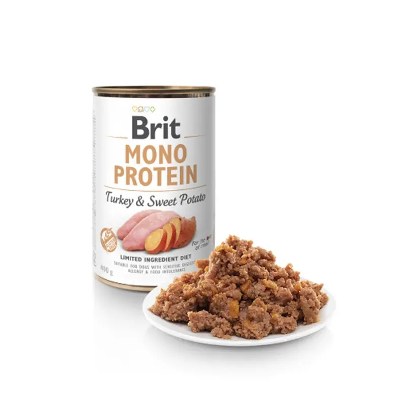  BRIT MONO PROTEIN PAVO Y PATATA DULCE. PRESENTACIÓN 400 GRS