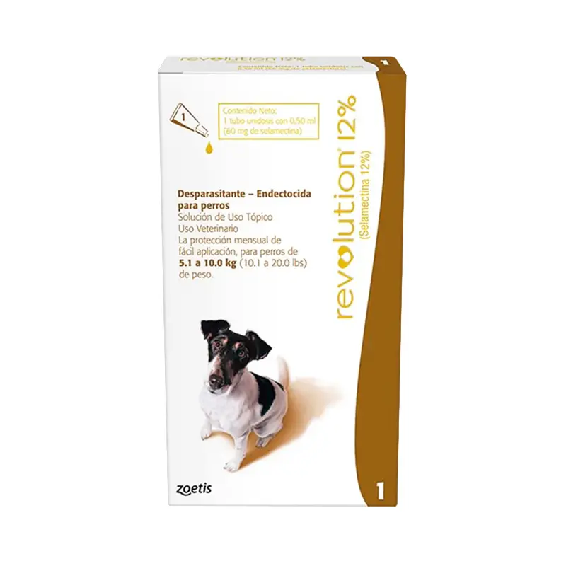 REVOLUTION 12% PERROS DE 5 KG A 10 KG
