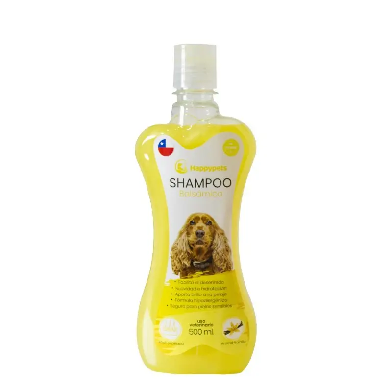 SHAMPOO BALSÁMICO. PRESENTACIÓN 500 ML HAPPYPETS   
