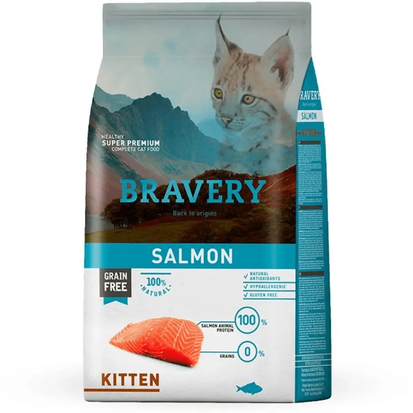BRAVERY KITTEN SALMON. PRESENTACIÓN 2 KG