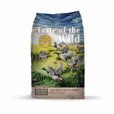 TASTE OF WILD ANCIENT WETLANDS (PATO ASADO) ALL LIFE STAGES. PRESENTACIÓN 12,7 KG