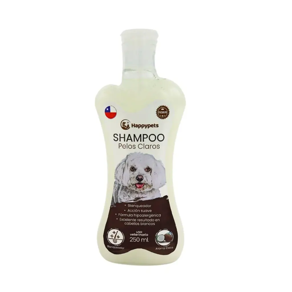 SHAMPOO BALSÁMICO. PRESENTACIÓN 500 ML HAPPYPETS  PELO CLARO