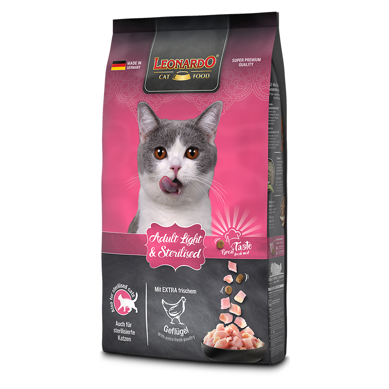 LEONARDO ADULT LIGHT & STERILISED. PRESENTACIÓN 1.8KG 