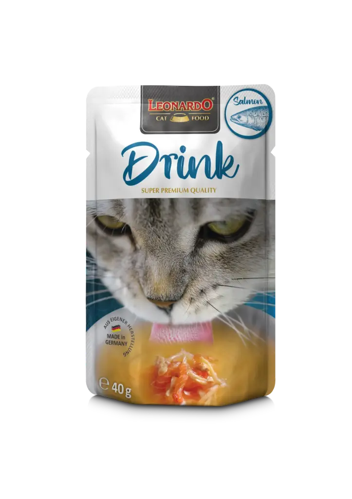 LEONARDO DRINK SABOR SALMON. PRESENTACIÓN 40 GRS 