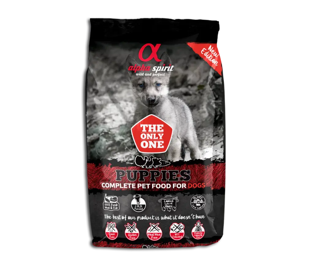 ALPHA SPIRIT CACHORRO - CERDO, PATO, PAVO Y PESCADO. PRESENTACIÓN 3 KG.