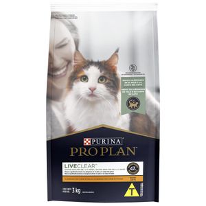 PRO PLAN GATOS ADULTOS_LIVE CLEAR. PRESENTACION 3 KG