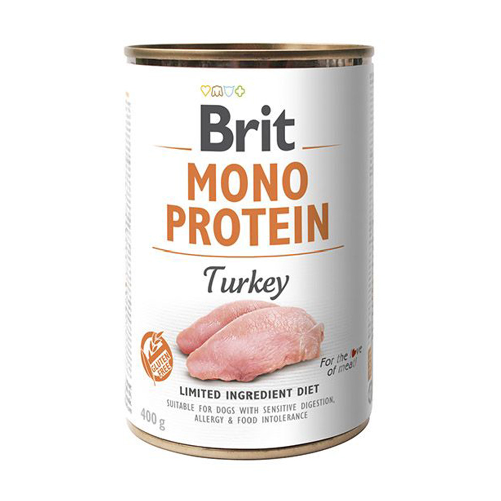BRIT MONO PROTEIN PAVO. PRESENTACIÓN 400 GRS