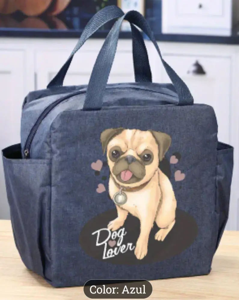 BOLSO TÉRMICO CARICATURA PUG.