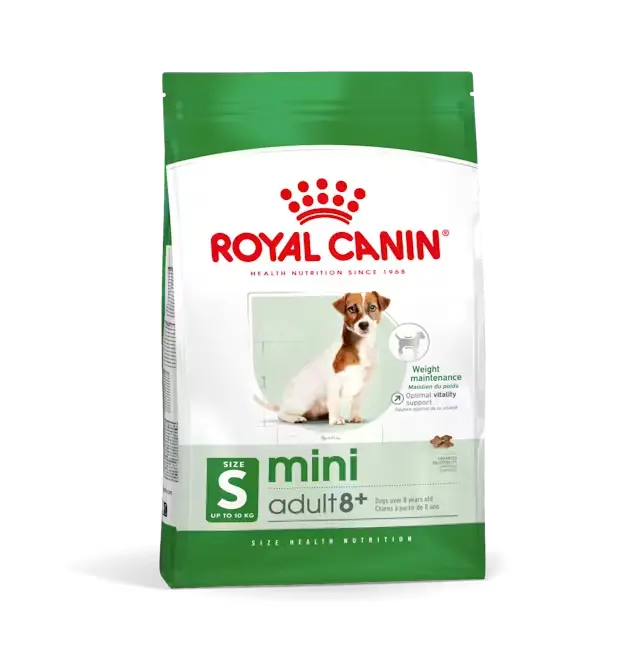 ROYAL CANIN PERRO_MINI ADULT 8+. PRESENTACION 3 KG 