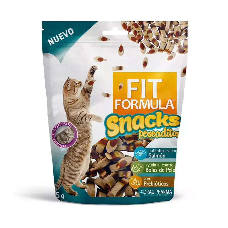 FIT FORMULA GATO_SNACK PESCADITOS. PRESENTACIÓN 65 GRS 