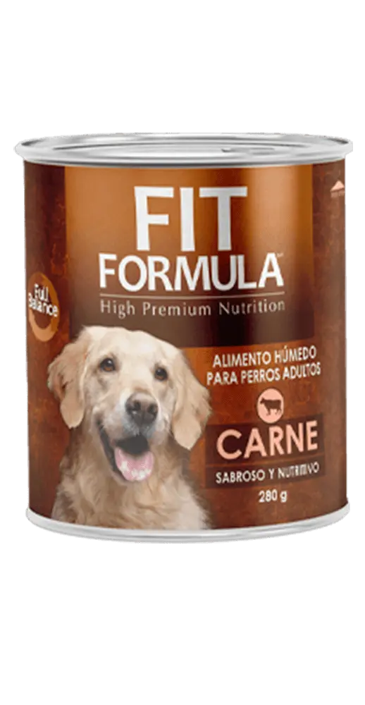 FIT FORMULA PERROS ADULTOS_LATA_SABOR CARNE PRESENTACIÓN 280 GRS