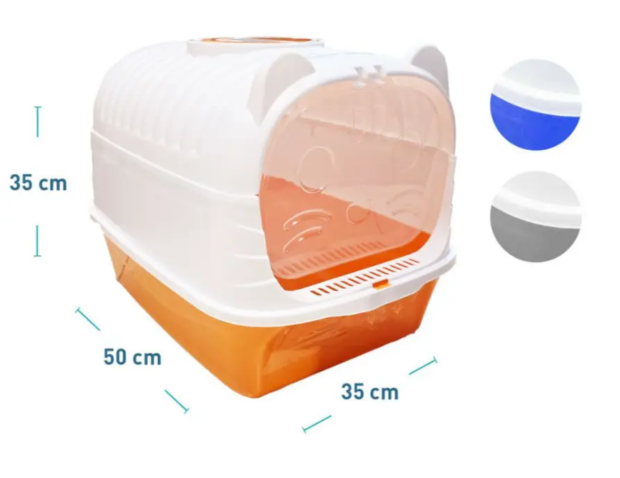 ARENERO CERRADO PARA GATITO 50X35X35 CM. COLORES VARIOS