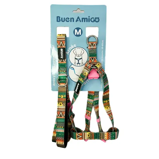 ARNES CON CORREA PARA PERRO TALLA M LARGO 120 CM