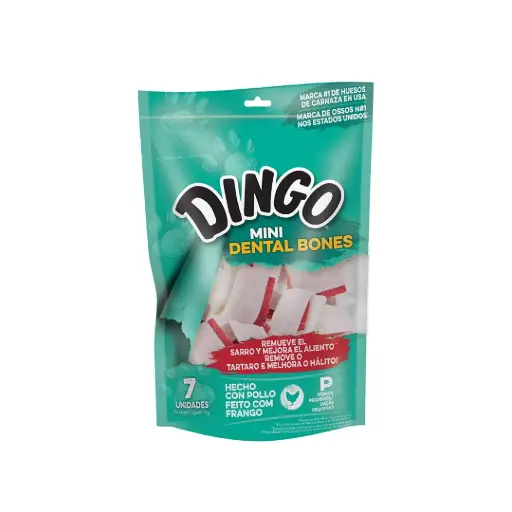 DINGO DENTAL MINI BONES. PRESENTACIÓN 7 UN 70 GRS