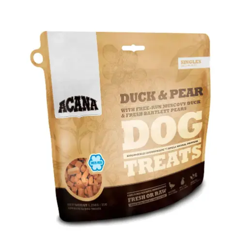  ACANA TREATS DUCK & PEAR. PRESENTACIÓN 35 GRS. 