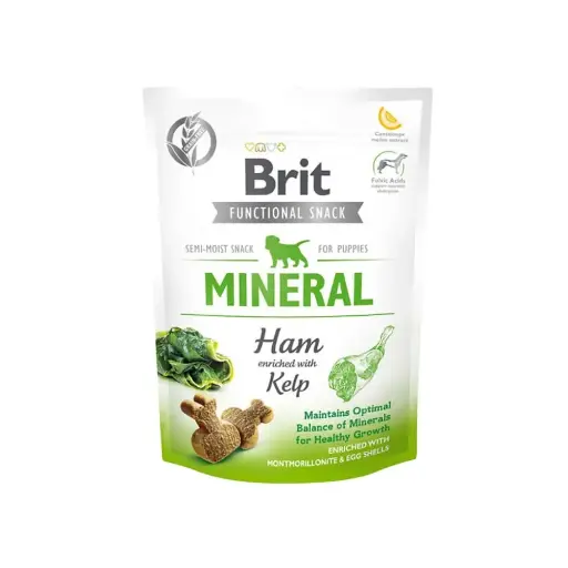  BRIT FUNCTIONAL SNACK MINERAL HAM PARA CACHORROS. PRESENTACIÓN 150 GR 