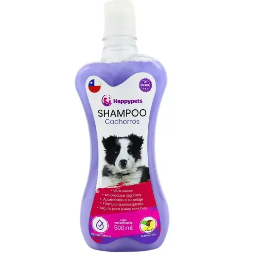 SHAMPOO CACHORRO. PRESENTACIÓN 500 ML HAPPYPETS  