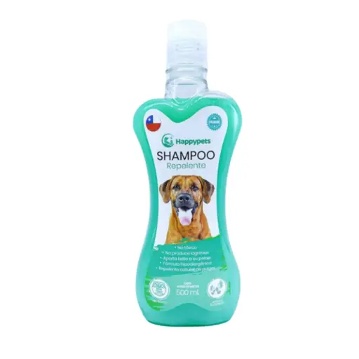 SHAMPOO REPELENTE. PRESENTACIÓN 500 ML HAPPYPETS  