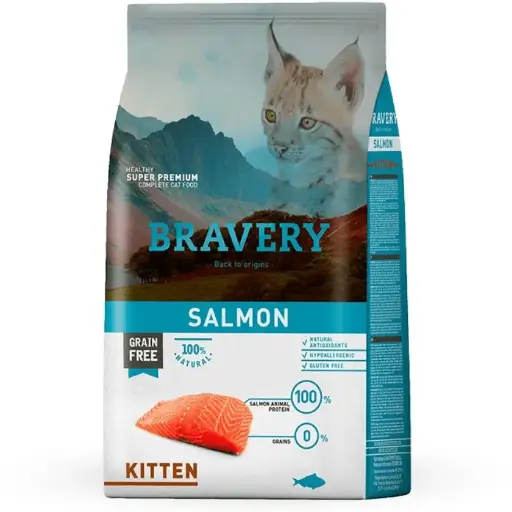 BRAVERY KITTEN SALMON. PRESENTACIÓN 2 KG