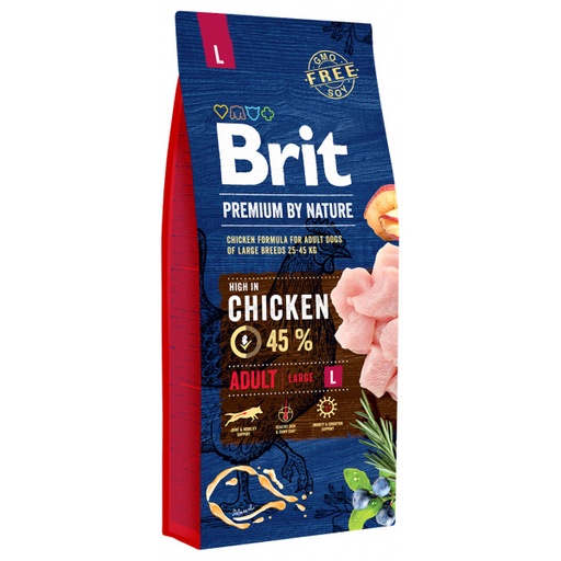 BRIT PREMIUM BY NATURE POLLO RAZAS GRANDES. PRESENTACIÓN15 KG