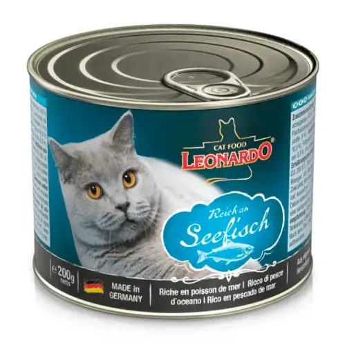 LEONARDO LATA SABOR PESCADO. PRESENTACIÓN 200 GRS