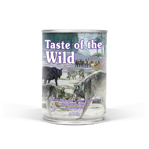 TASTE OF THE WILD LATA SIERRA MOUNTAIN (CORDERO)  ALL LIFE STAGES. PRESENTACIÓN 390 GRS