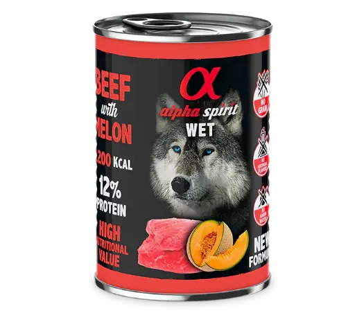 ALPHA SPIRIT TERNERA CON MELÓN. PRESENTACIÓN 400GRS