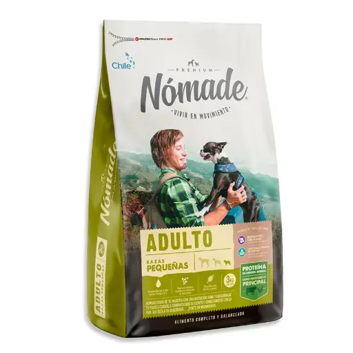 NOMADE PERRO ADULTO VACUNO Y POLLO RAZAS PEQUEÑAS. PRESENTACIÓN 3KG