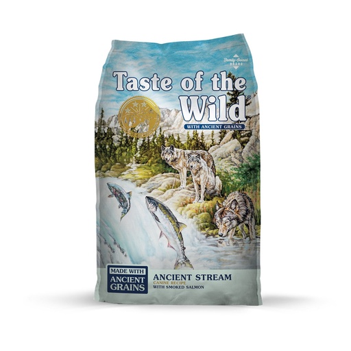 TASTE OF WILD ANCIENT STREAM (SALMÓN AHUMADO) ALL LIFE STAGES.  PRESENTACIÓN 6,4 KG