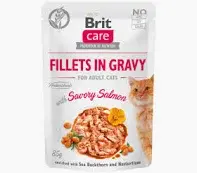 BRIT CARE GATOS ADULTOS FILETES EN SALSA SALMON PRESENTACION 85 G