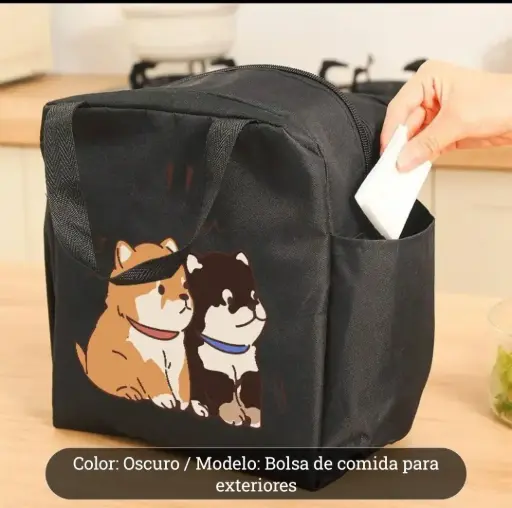 BOLSO TÉRMICO CARICATURA SHIBA INU.