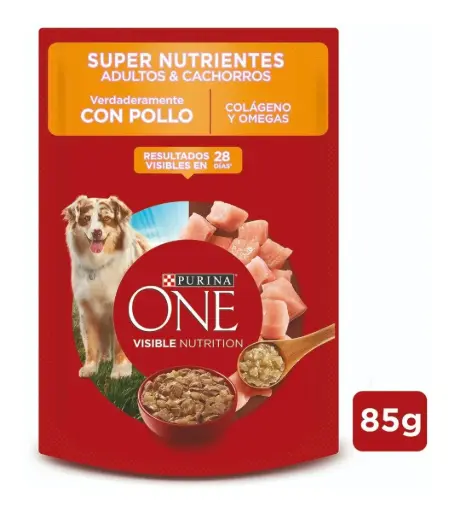 PURINA ONE ADULTO Y CACHORRO POLLO. PRESENTACIÓN 85 GRS