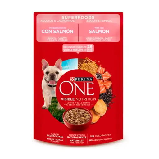 PURINA ONE ADULTO Y CACHORRO SALMÓN. PRESENTACIÓN 85 GRS