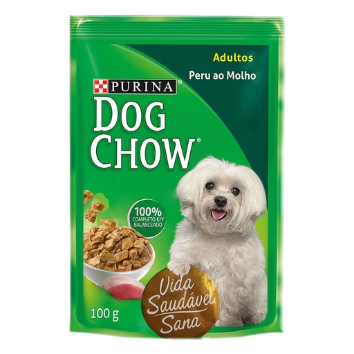 DOG CHOW ADULTO SABOR PAVO. PRESENTACIÓN 100 GRS